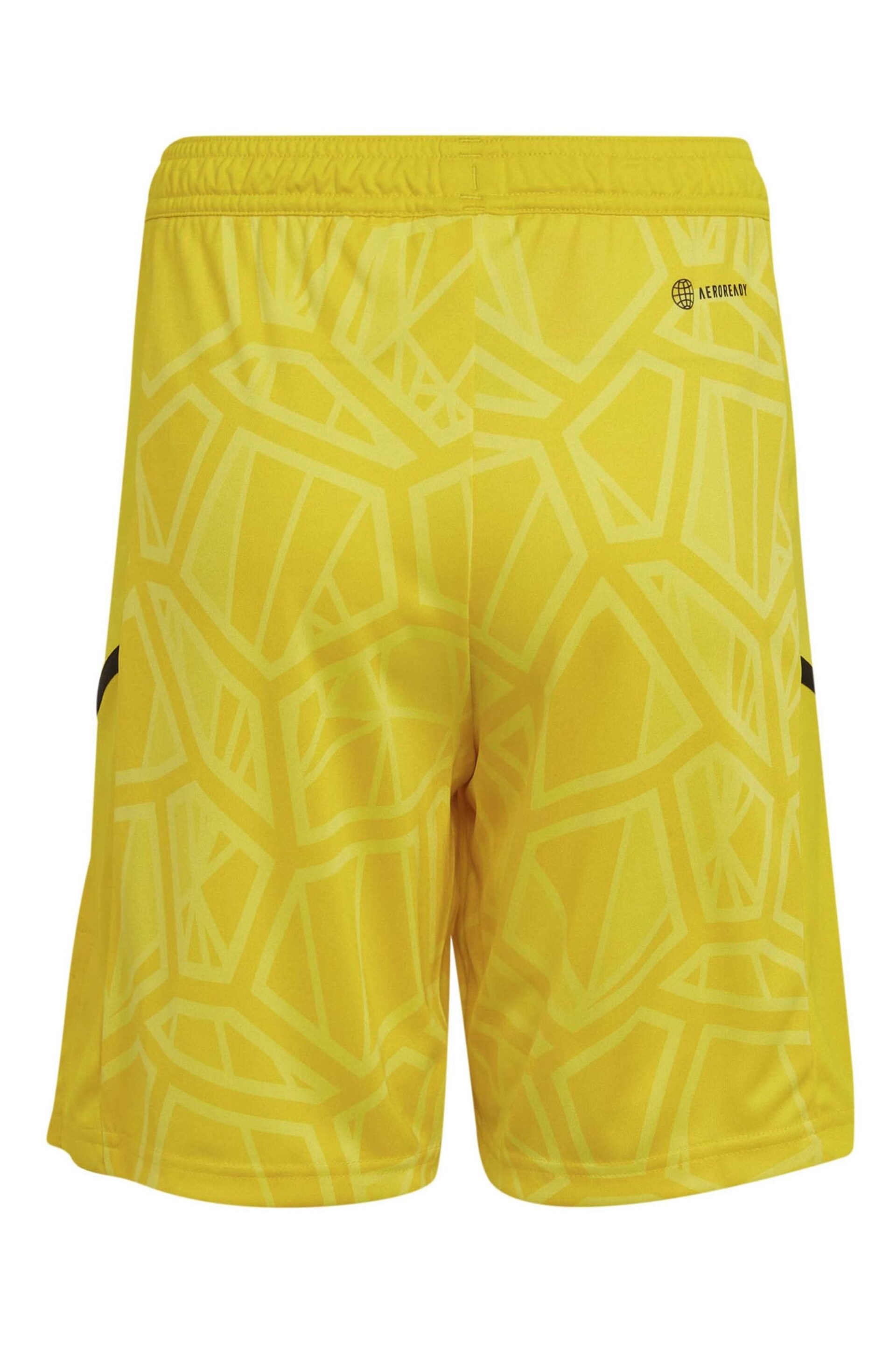 adidas Yellow Arsenal Home Goalkeeper Shorts - Image 3 of 3