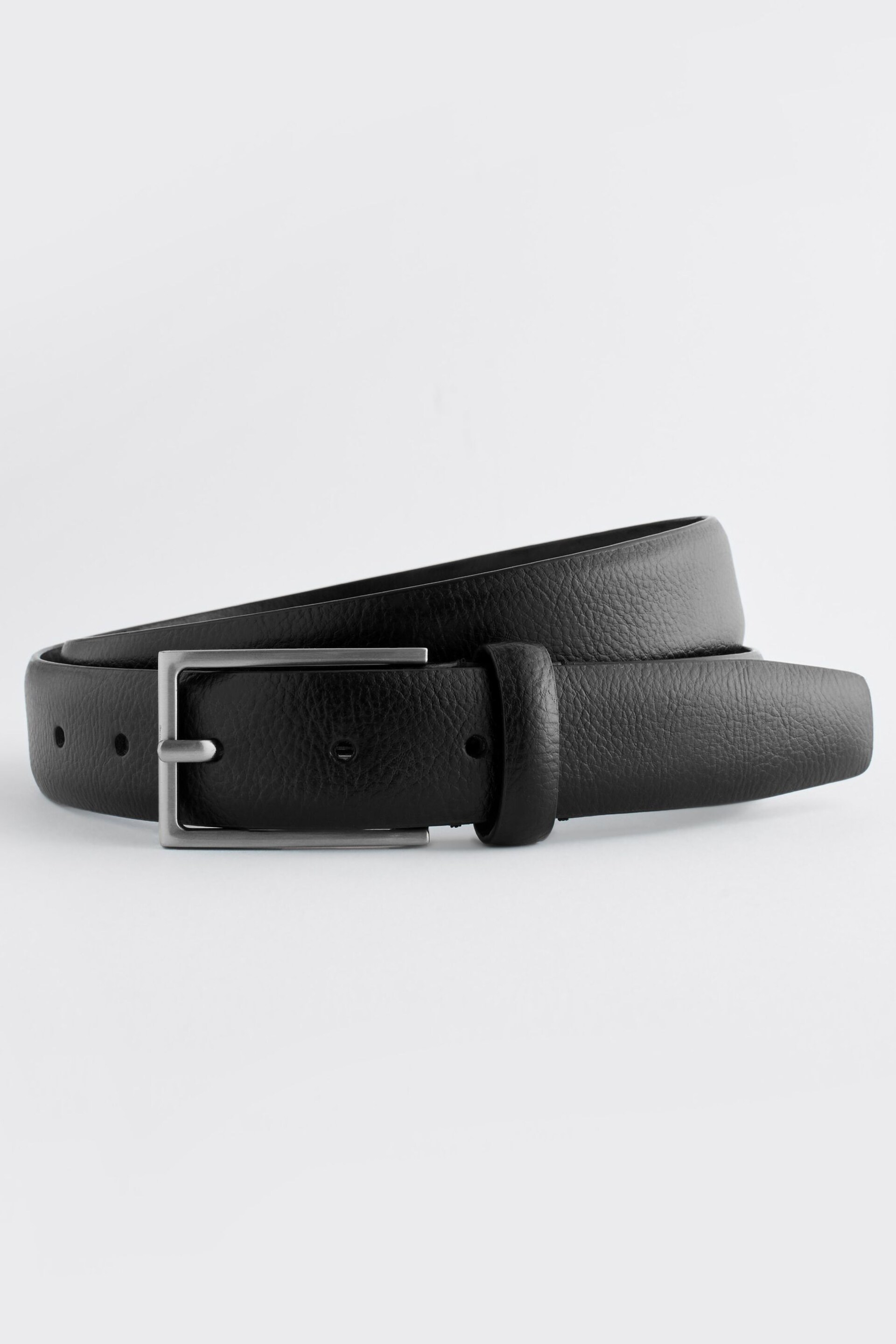 Black Formal Leather Belt - Image 2 of 5