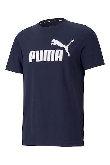 Puma Blue ESS Logo T-Shirt