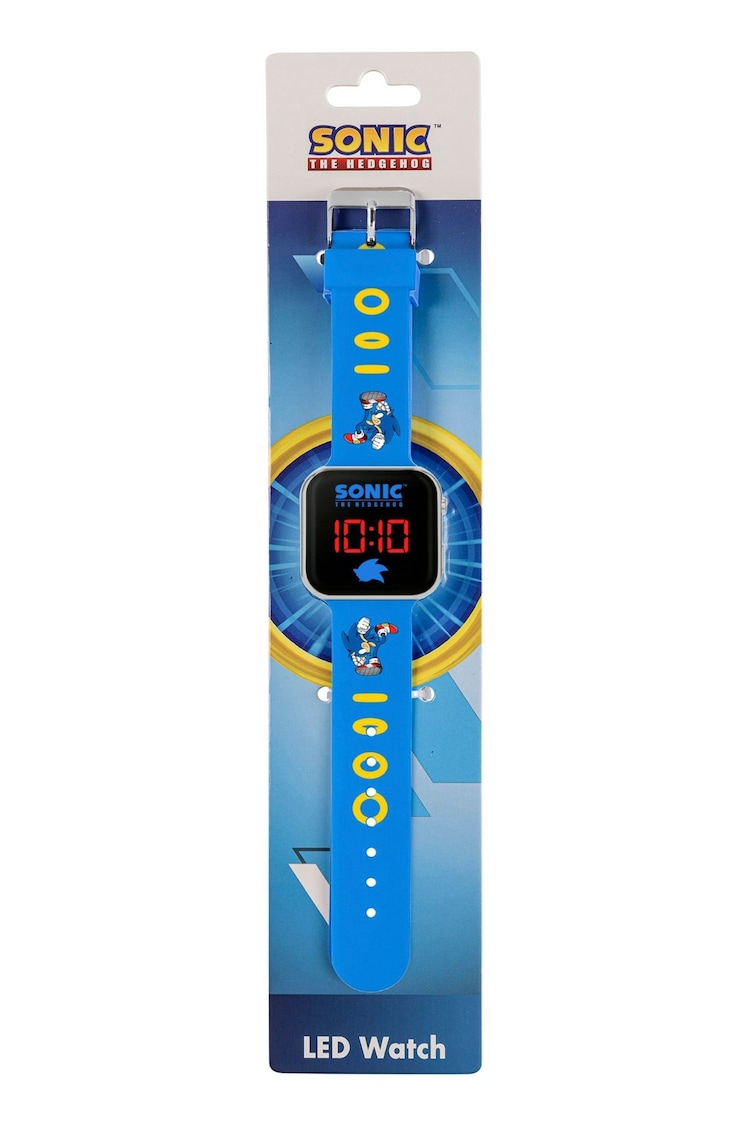 Peers Hardy Blue Sonic the Hedgehog LED Watch with Printed Character Strap - Image 5 of 5