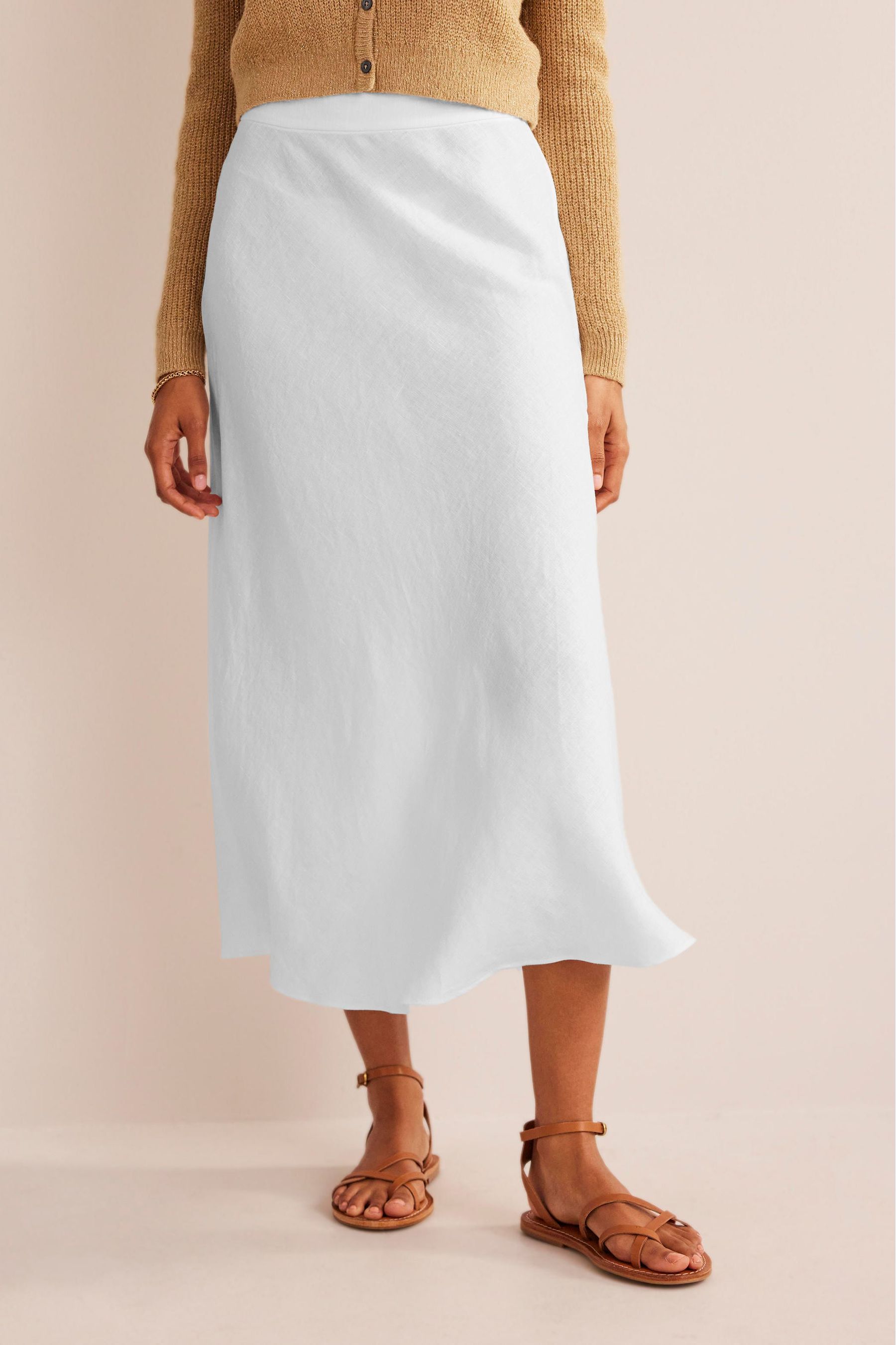 Jupe blanche lin top