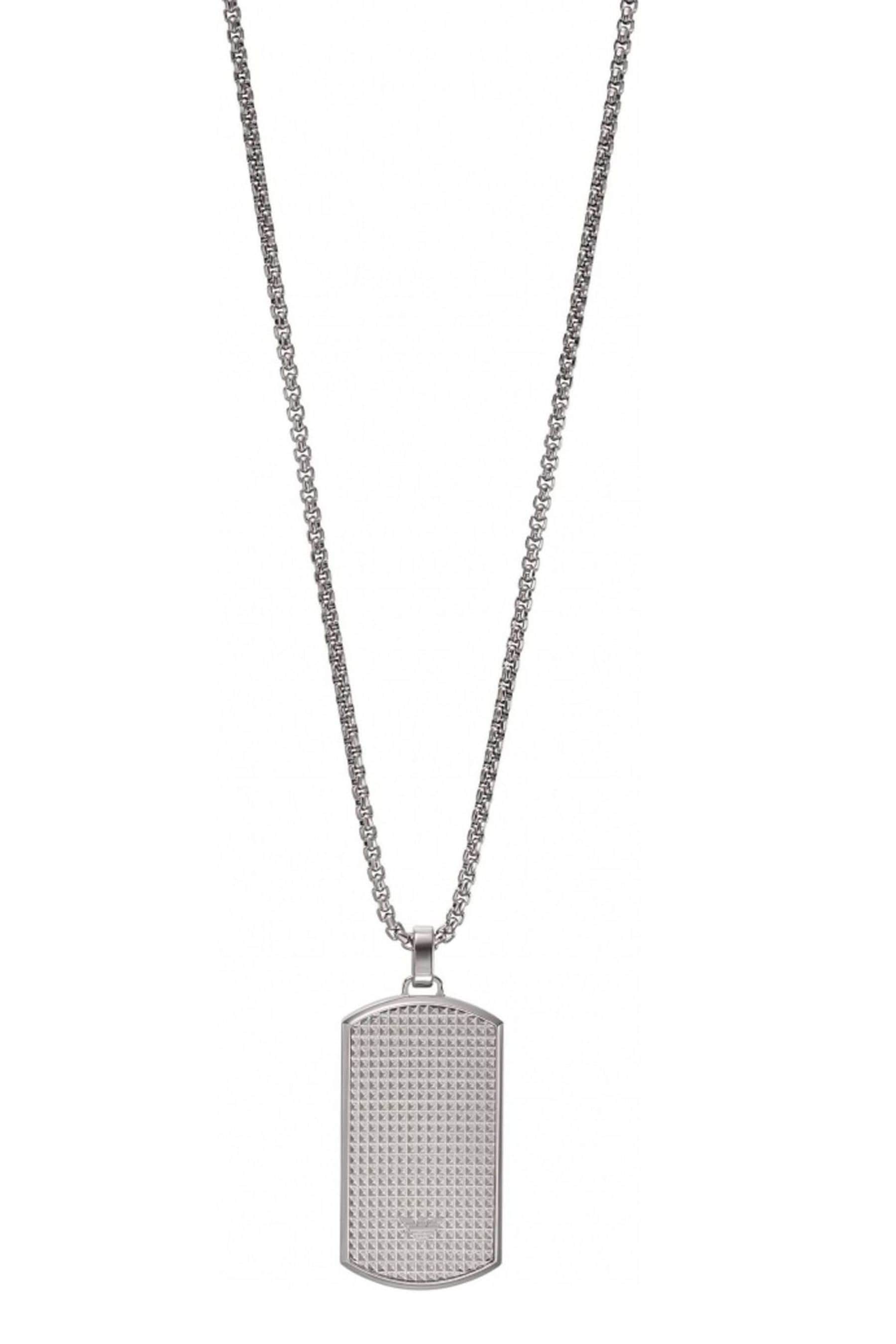 Armani dog tag chain outlet