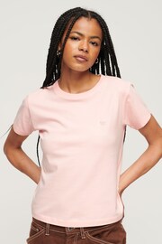 Superdry Pink Essential Logo 90's T-Shirt - Image 1 of 6