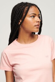 Superdry Pink Essential Logo 90's T-Shirt - Image 3 of 6