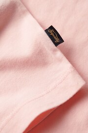 Superdry Pink Essential Logo 90's T-Shirt - Image 6 of 6