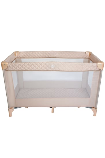 My Babiie Blush Pink Quilted Travel Cot