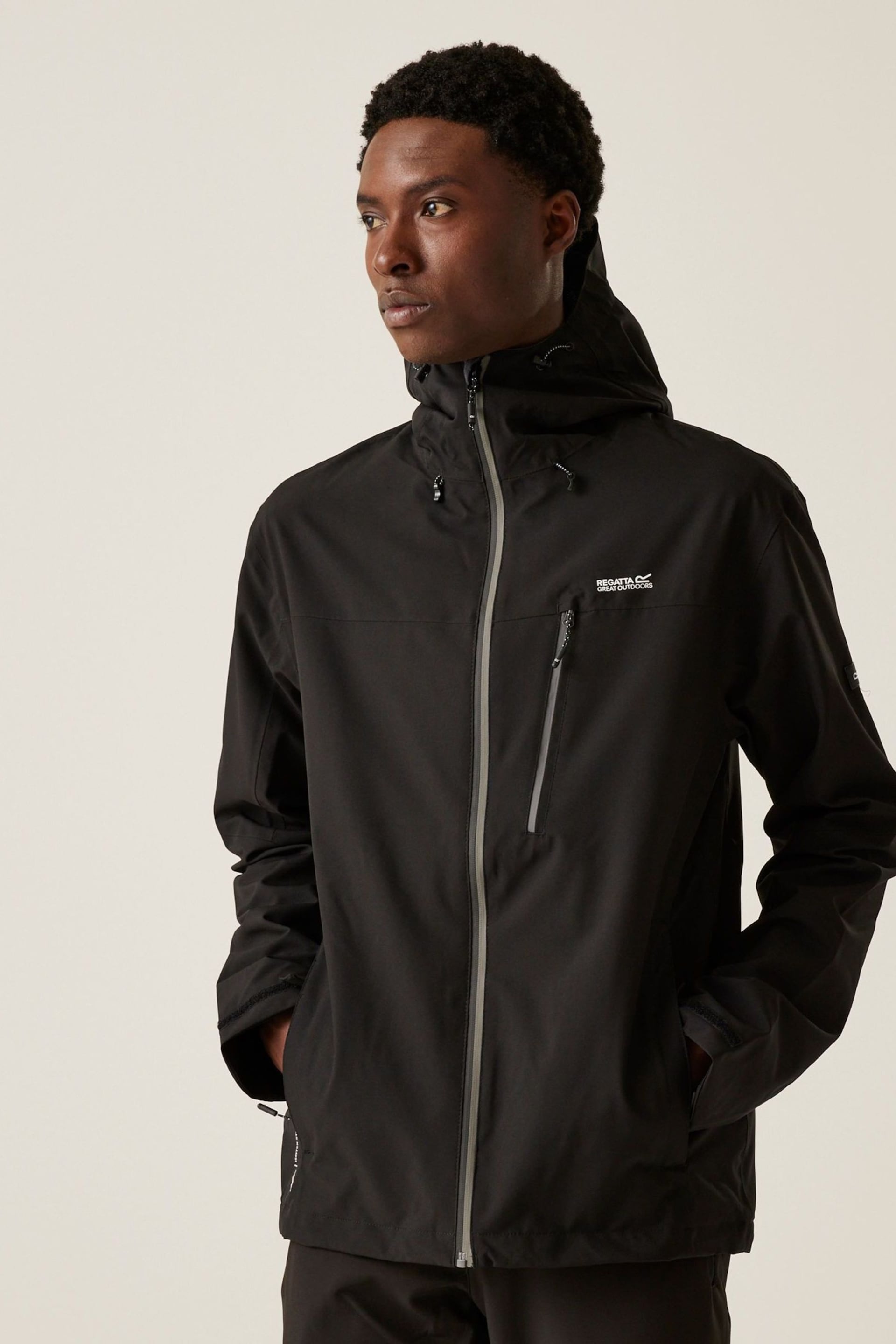 Regatta Black Birchdale Waterproof Jacket - Image 1 of 9