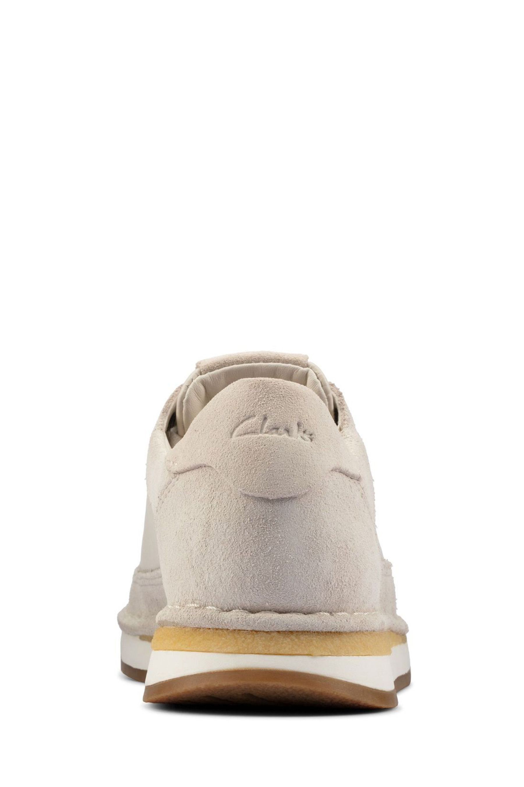 Buy Clarks White Suede Craftrun Lace Trainers from the Next UK