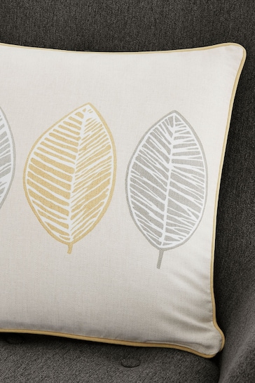 Fusion Yellow Skandi Leaf Cushion