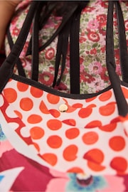 Cath Kidston Blue/Red Woven Tote - Image 3 of 11