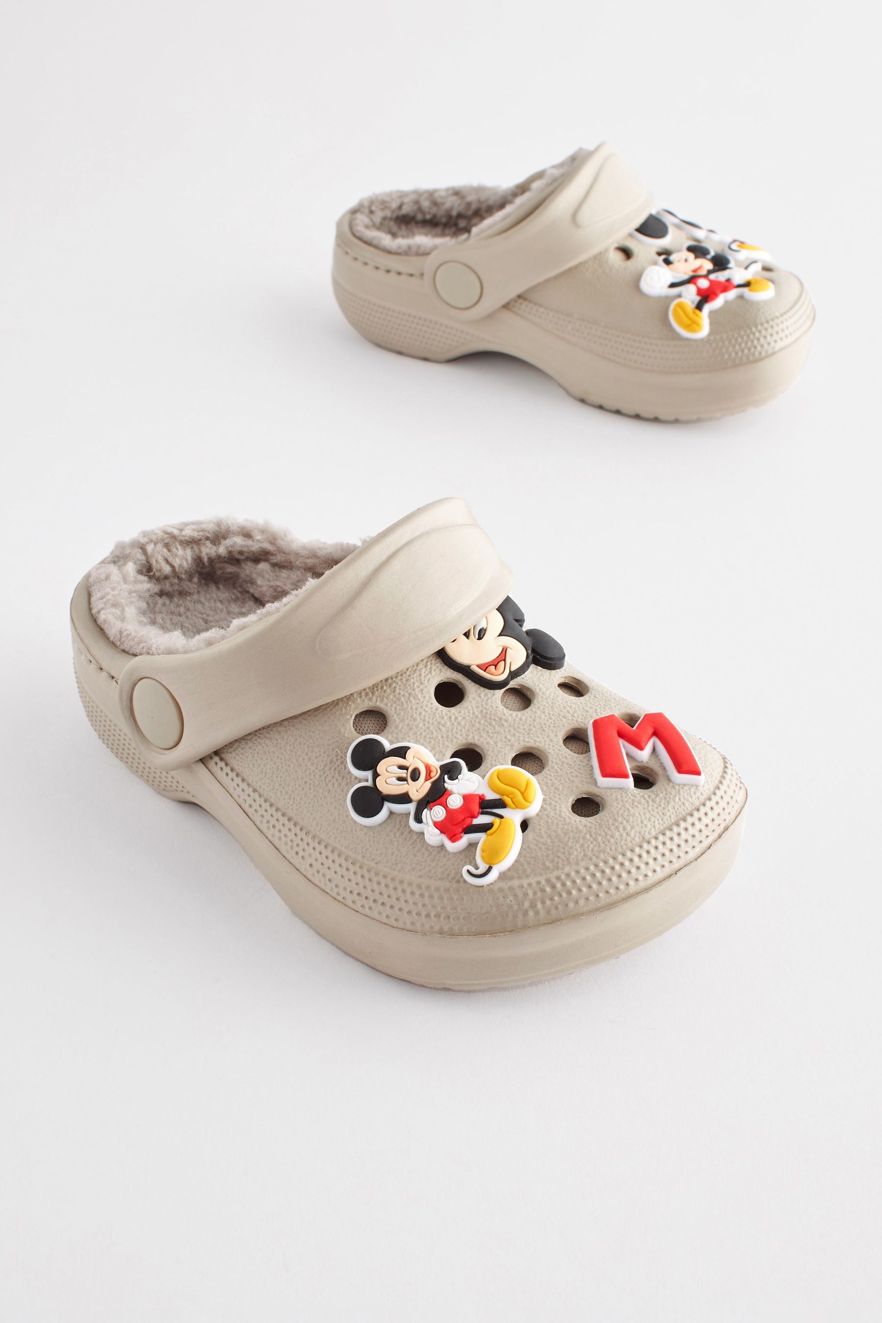Buy Mickey Mouse Stone Natural Slipper Clogs from the Next UK