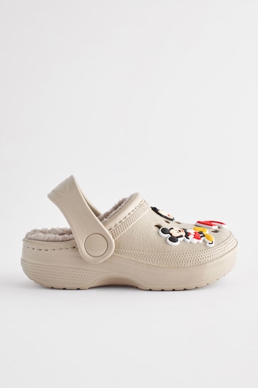Mickey Mouse Stone Natural Slipper Clogs