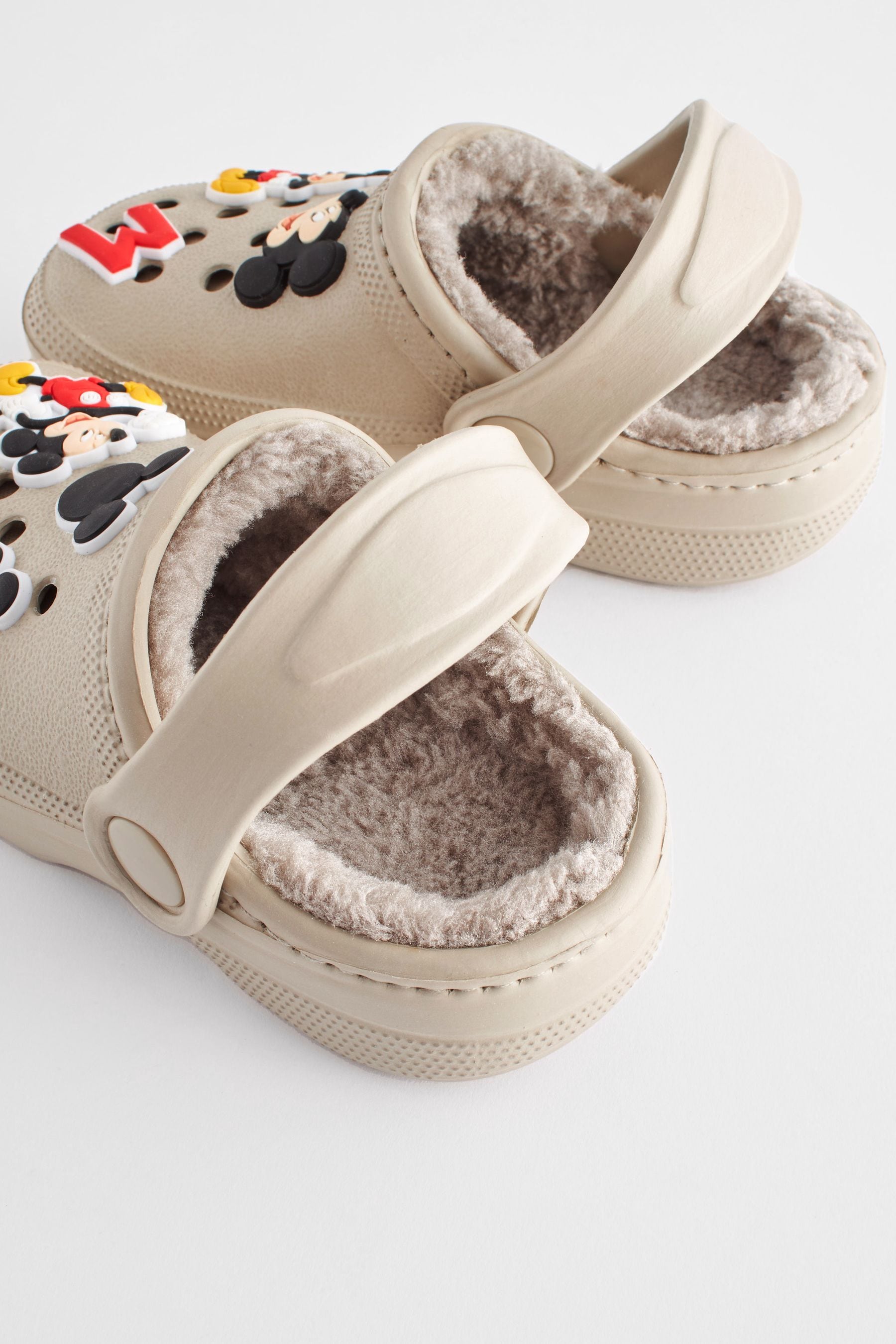 Buy Mickey Mouse Stone Natural Slipper Clogs from the Next UK