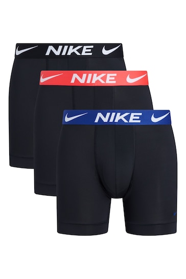 Buy Nike Black Mens Underwear Essential Micro Boxer Briefs 3 Pack from ...