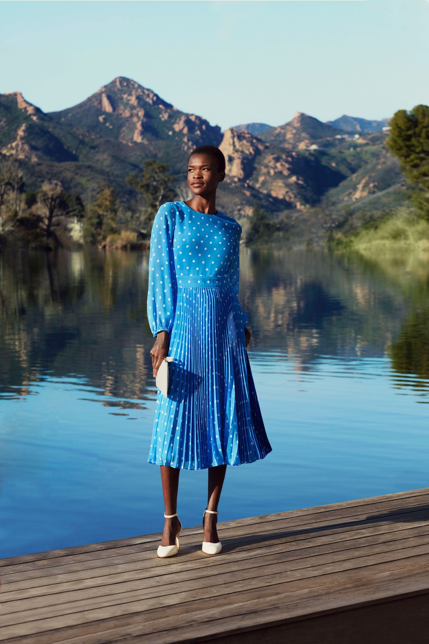 Buy Hobbs Blue Selena Dress from Next Germany