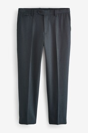 Navy Trimmed Textured Suit Trousers - Image 6 of 9