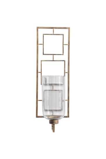 Libra Interiors Gold Occtaine Antique Gold Wall Sconce