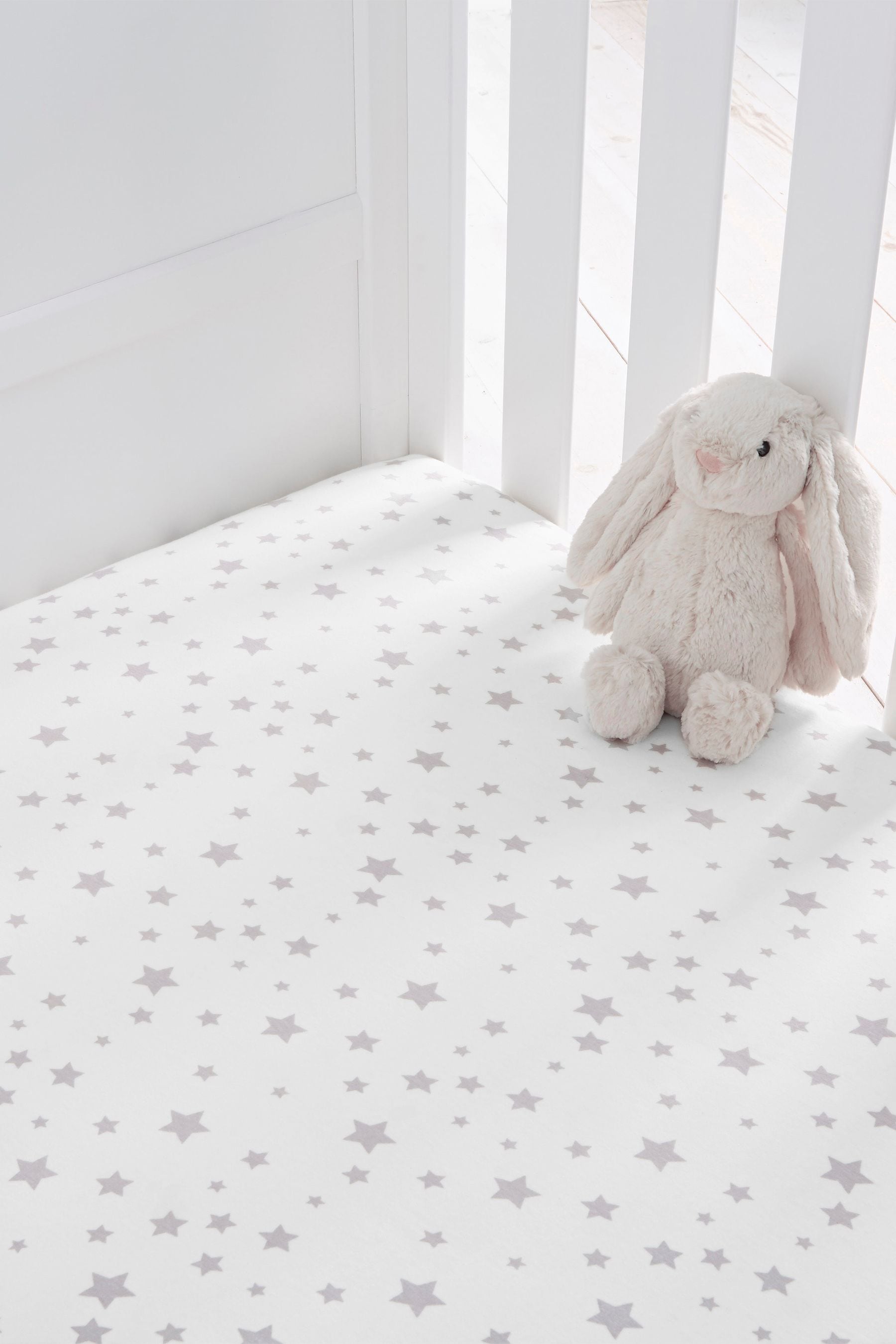 Grey cot bed sheets discount