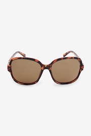 Tortoiseshell Brown Polarised Large Square Sunglasses - Image 4 of 6