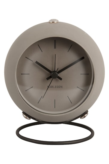 Karlsson Dark Grey Nirvana Globe Alarm Clock