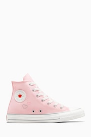 Converse Pink Chuck Taylor All Star Youth Trainers - Image 1 of 20