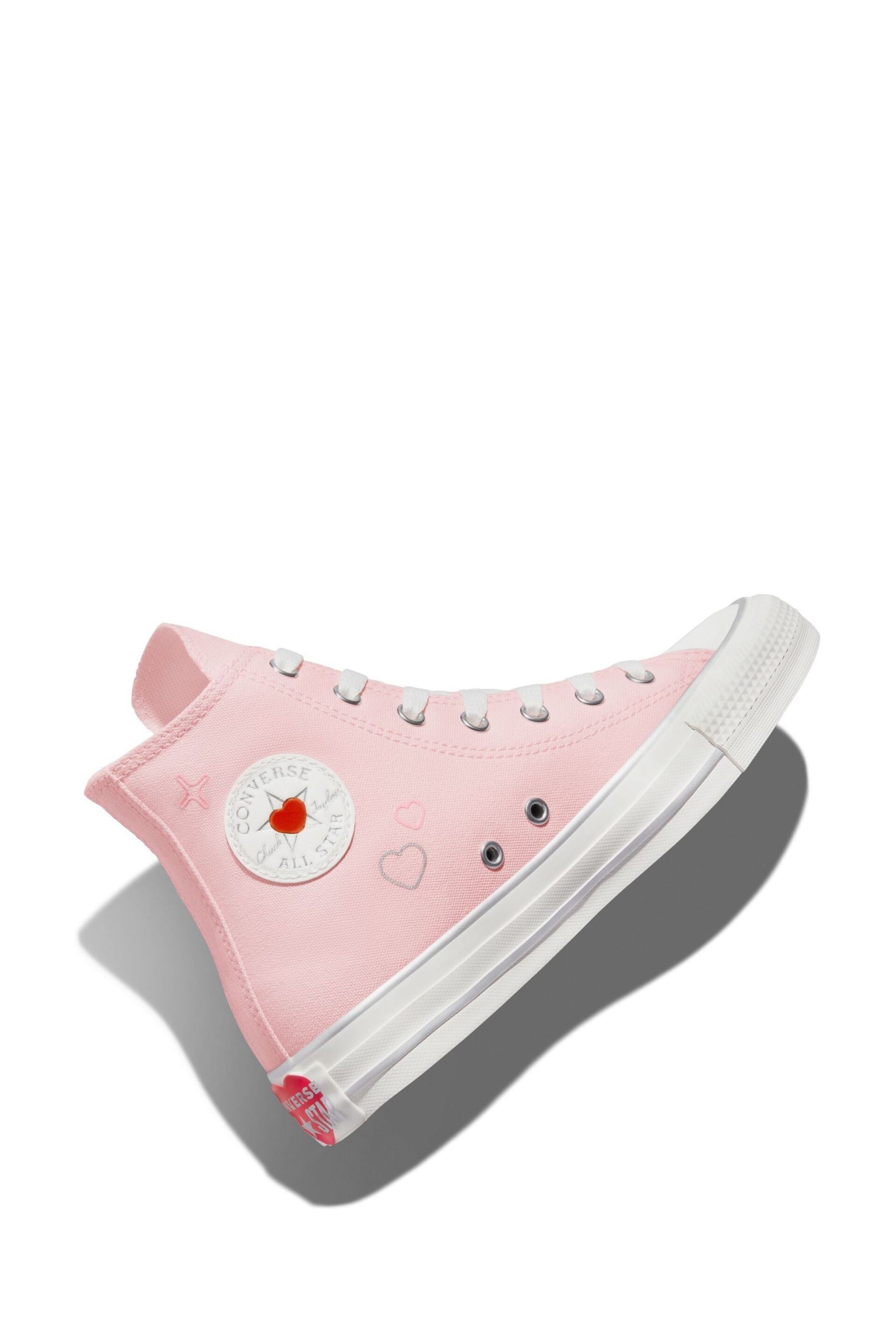 Converse Pink Chuck Taylor All Star Youth Trainers - Image 11 of 20