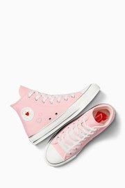 Converse Pink Chuck Taylor All Star Youth Trainers - Image 14 of 20