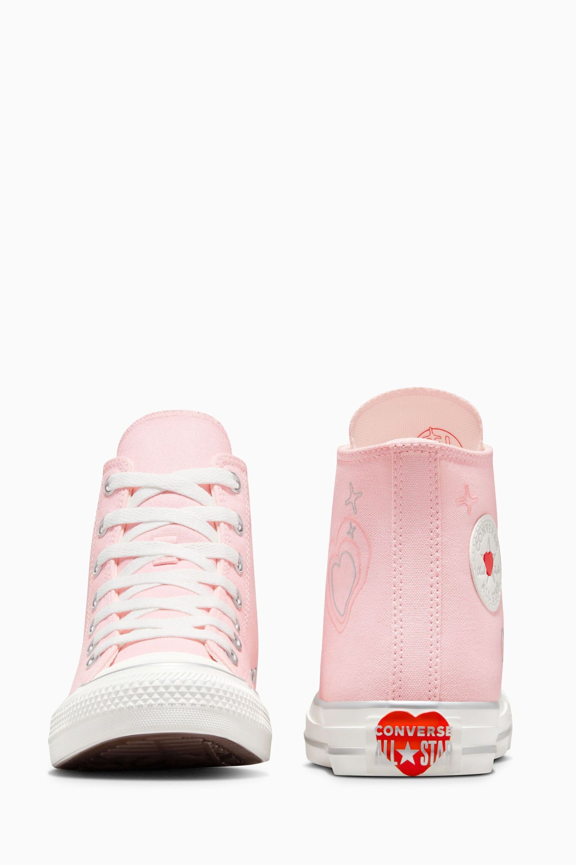 Converse Pink Chuck Taylor All Star Youth Trainers - Image 15 of 20