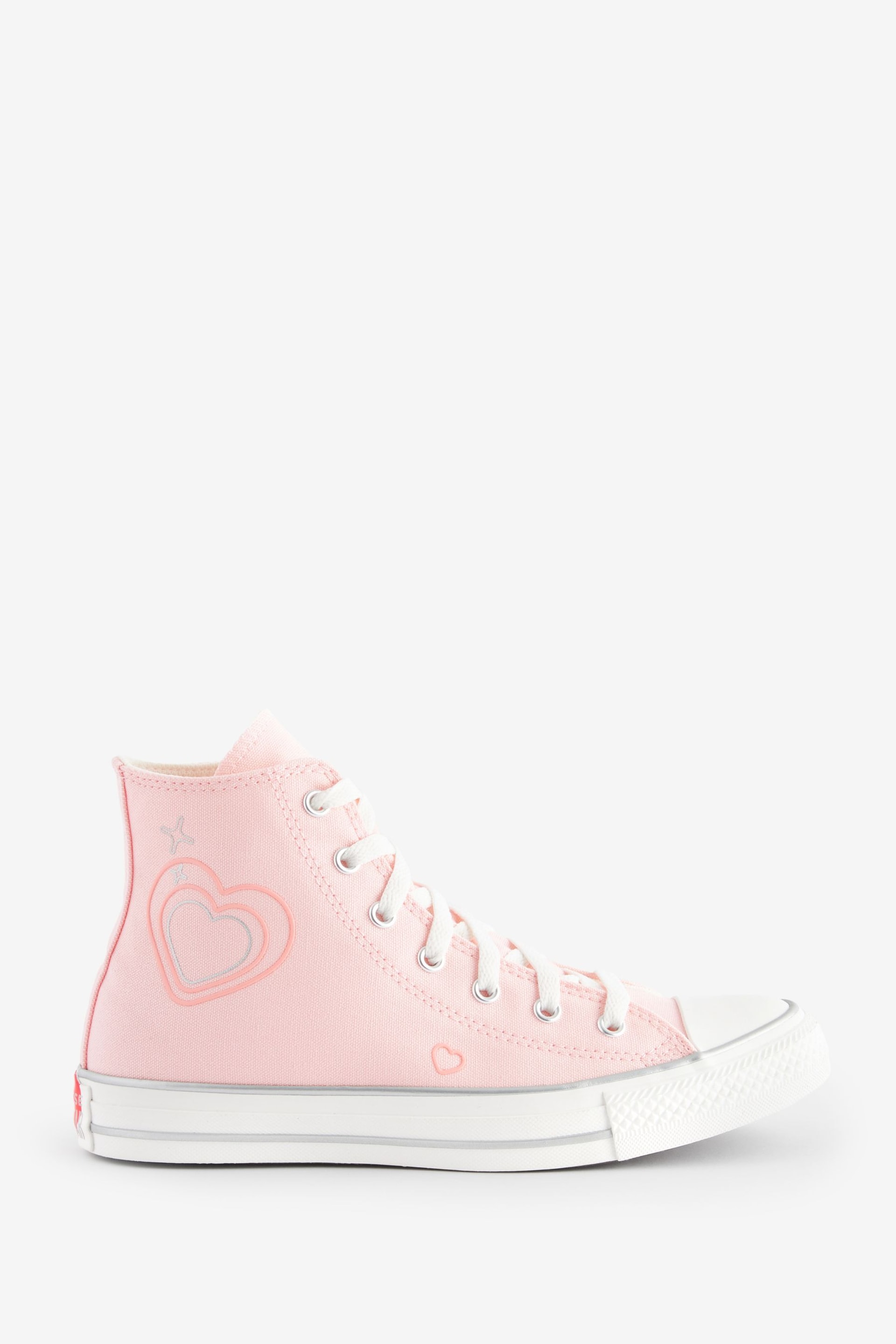 Converse Pink Chuck Taylor All Star Youth Trainers - Image 3 of 20