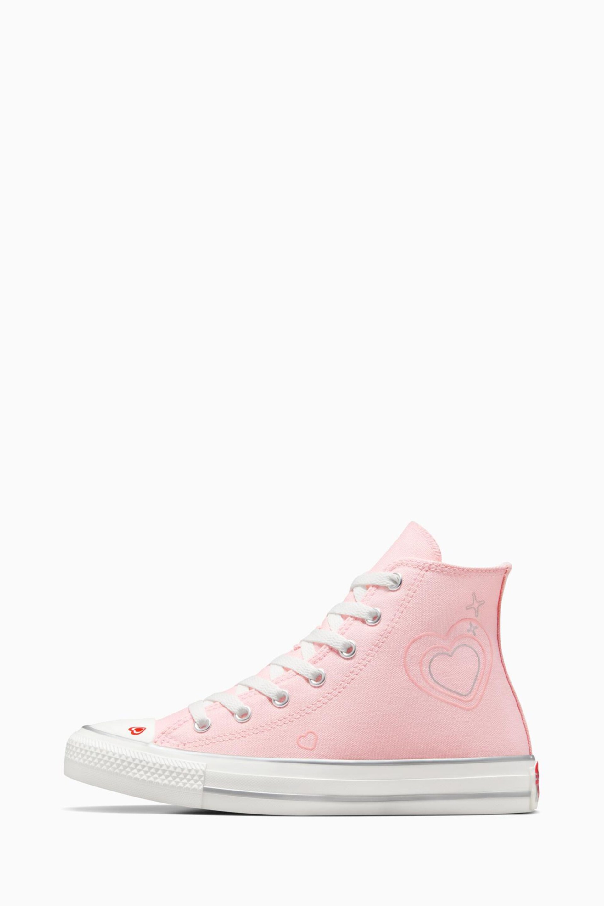 Converse Pink Chuck Taylor All Star Youth Trainers - Image 4 of 20