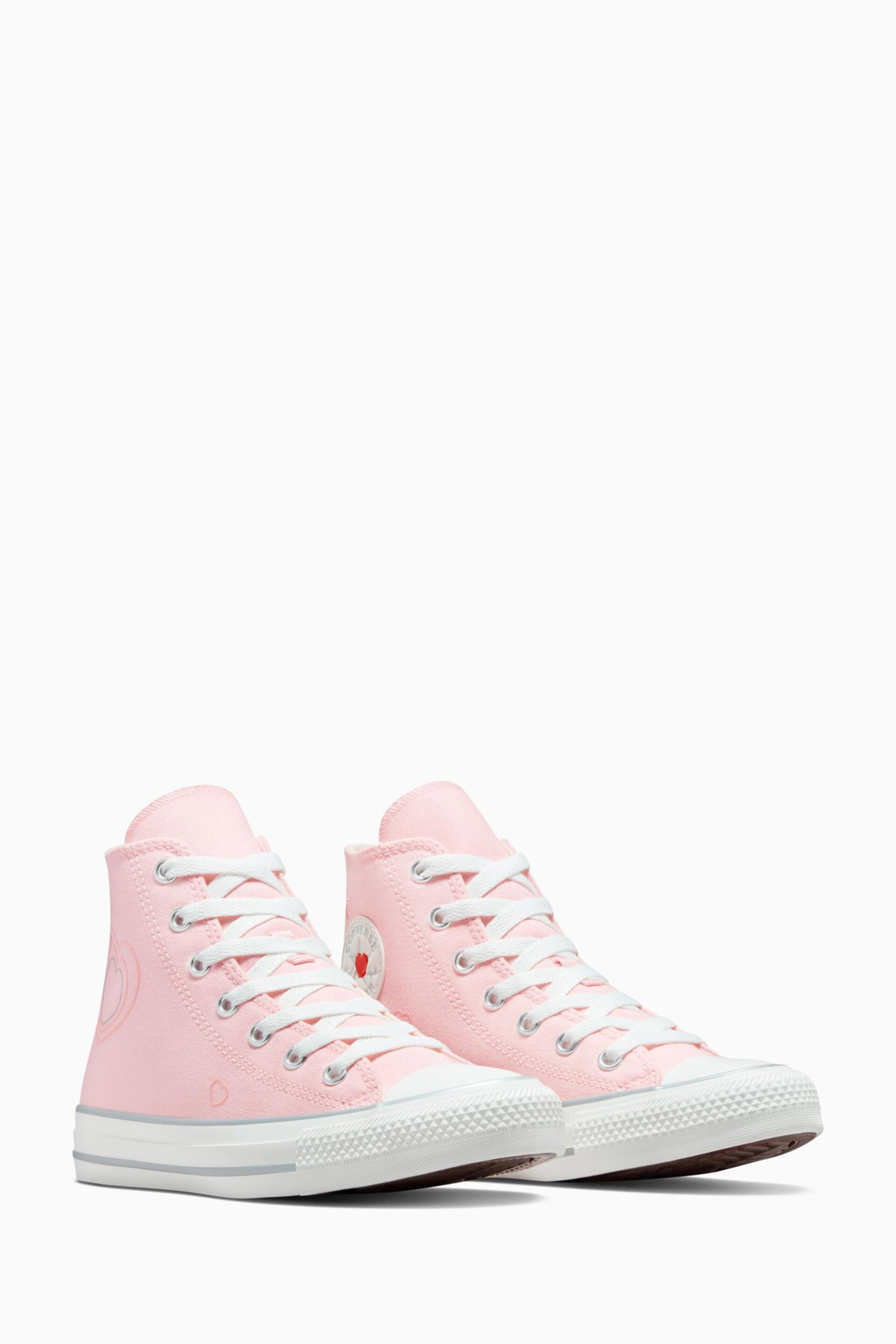 Converse Pink Chuck Taylor All Star Youth Trainers - Image 5 of 20