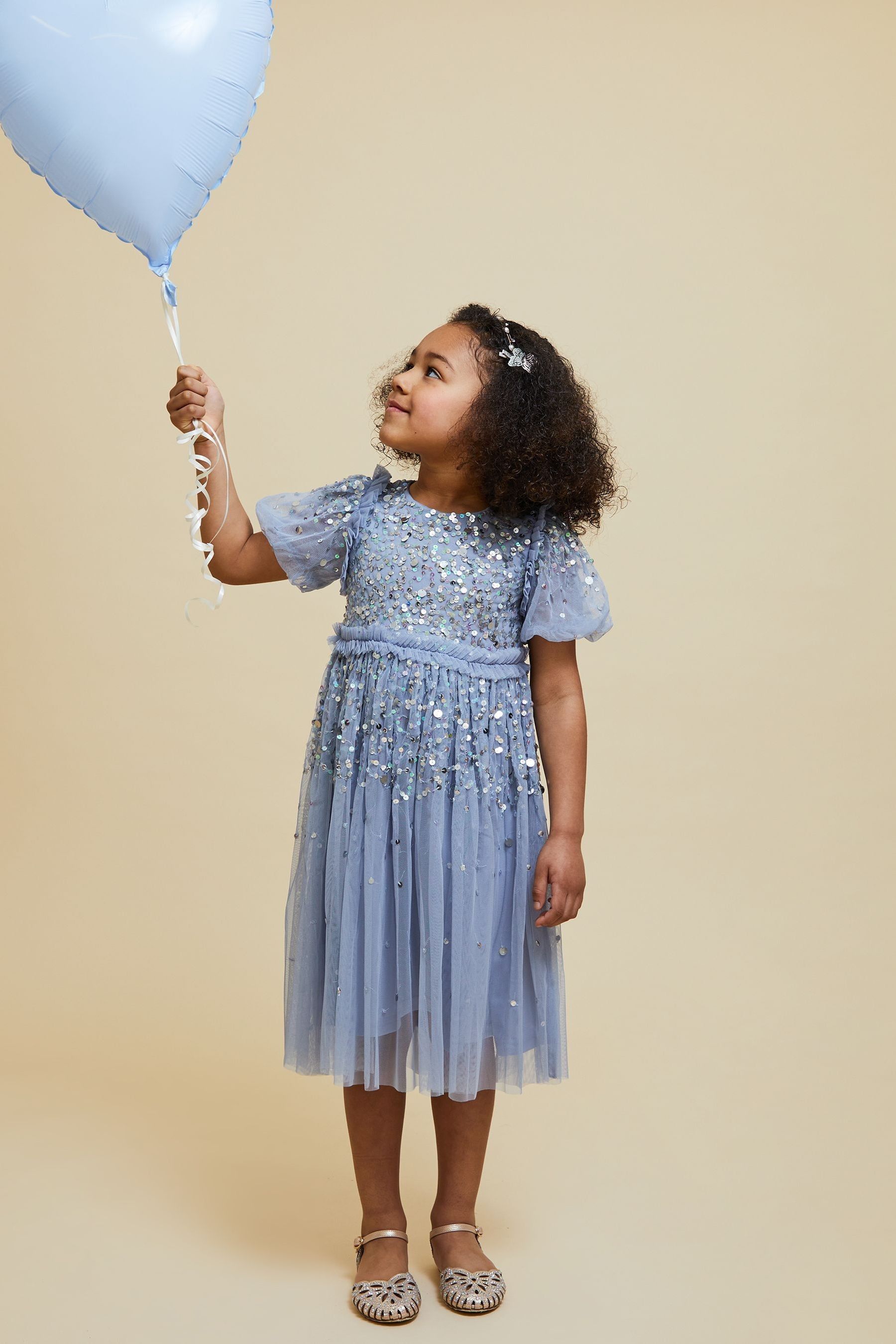 Buy Amelia Rose Childrens Blue Embellished Dress from Next Luxembourg