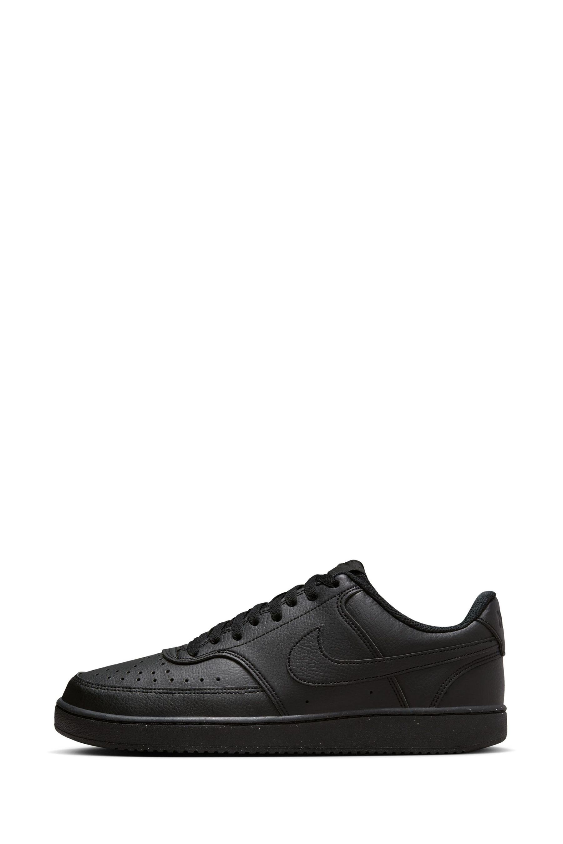 Black nike court trainers best sale