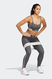 adidas Grey Hyperglam Full Length Leggings - Image 3 of 8