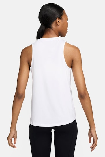 Nike White One Classic Dri-FIT Fitness Vest Top