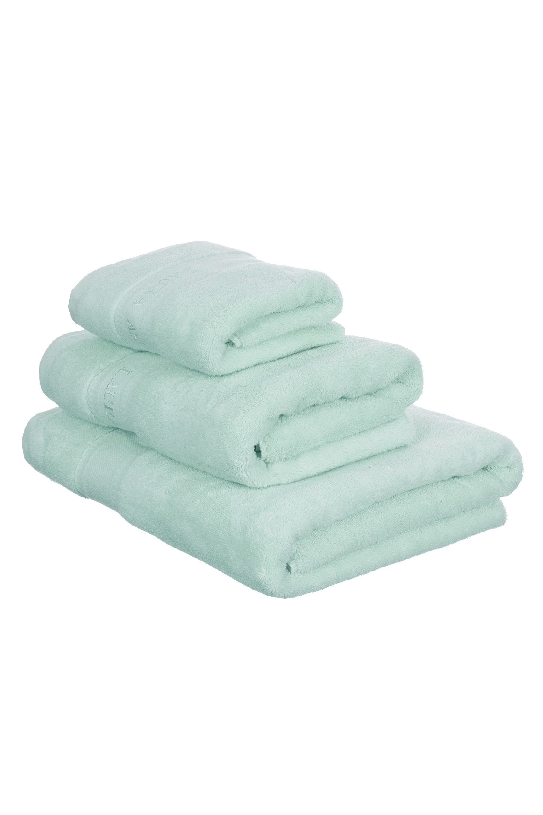 Buy Laura Ashley Duck Egg Blue Luxury 100 Cotton Embroidered Towel from the Next UK online shop