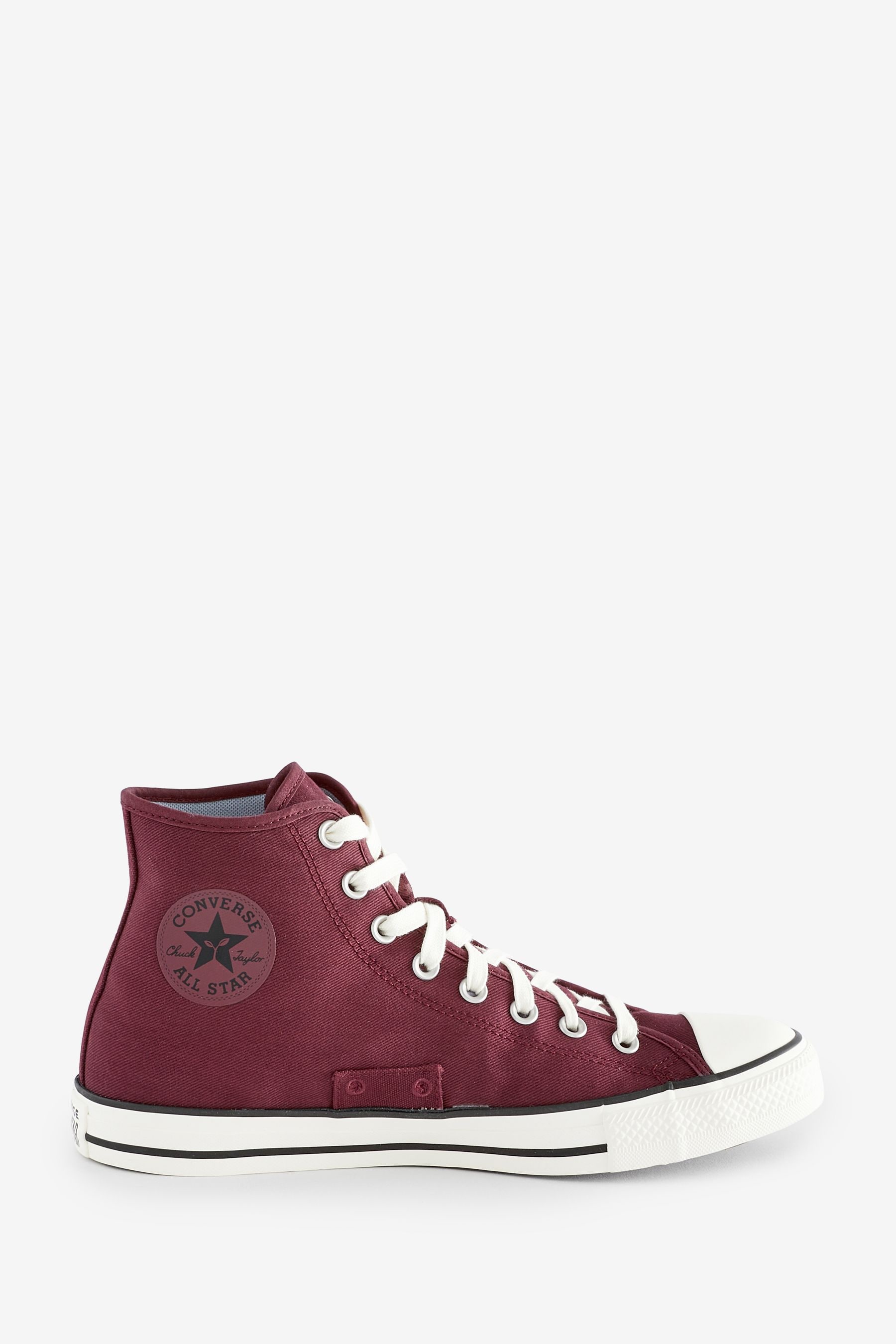Buy Converse Burgundy Ecru Chuck Taylor All Star High Top Trainers from Next Luxembourg