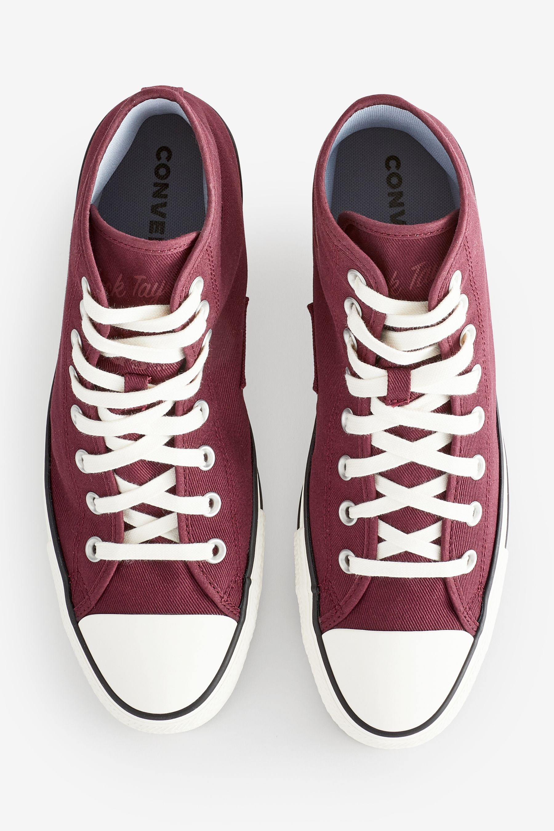 Converse Burgundy Ecru Chuck Taylor All Star High Top Trainers