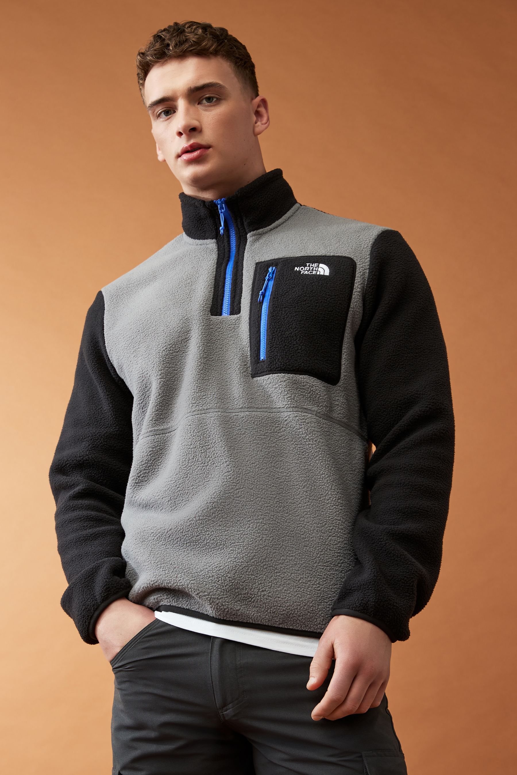 Buy The North Face Grey Mens Yumiori 1 4 Zip Fleece from the Next UK online shop