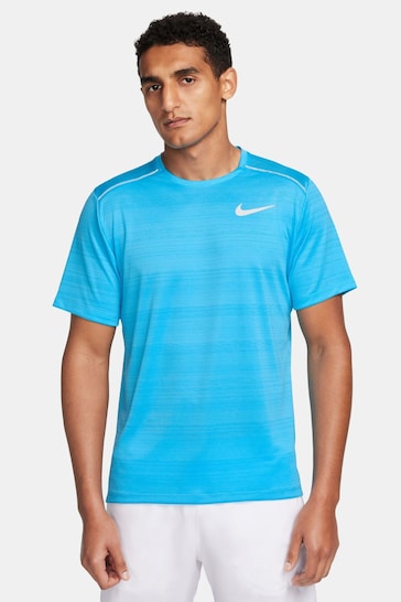 Nike Light Blue Miler Dri-FIT UV Running T-Shirt