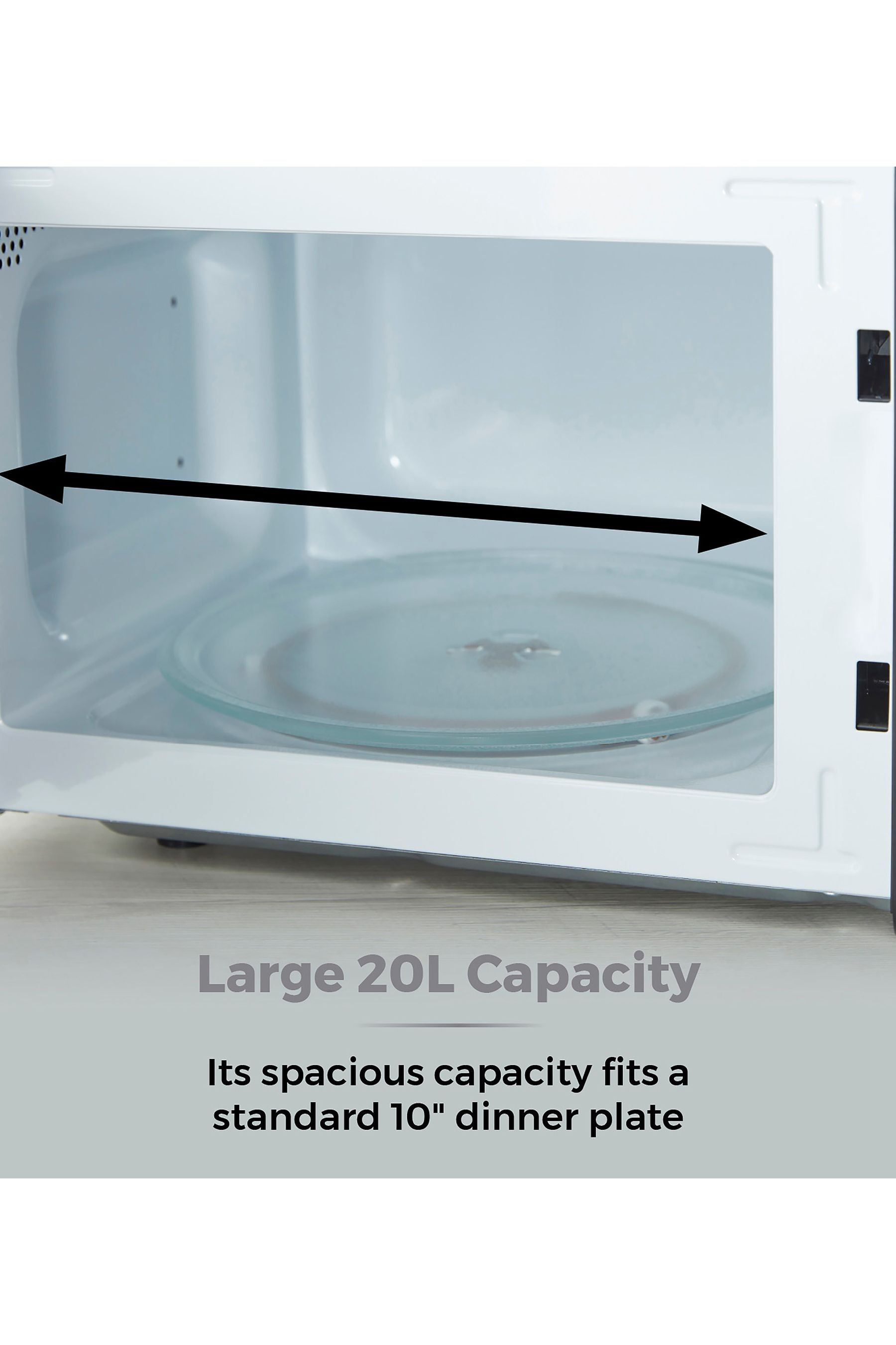 Tower shop black microwave