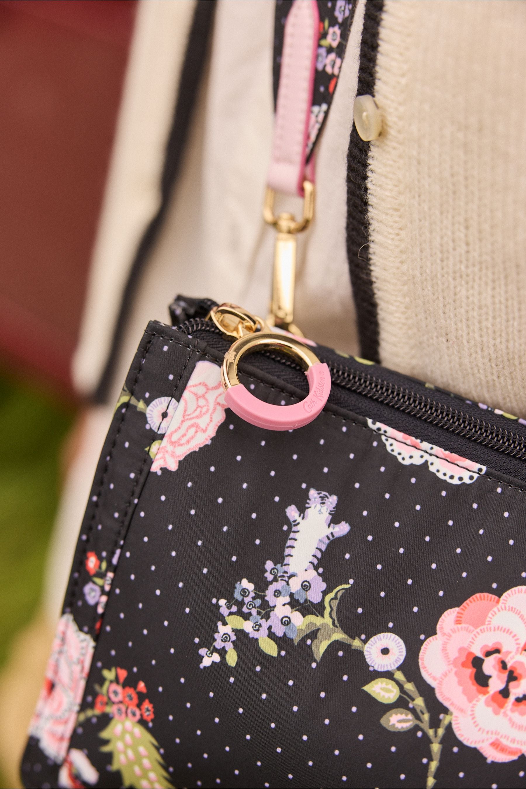 Cath Kidston Black Double Pouch Bag onesize Womens