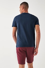 Lyle & Scott Navy Lyle & Scott Crew Neck T-Shirt - Image 2 of 3