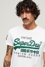 Superdry White Essential Logo Embriodery T-Shirt - Image 4 of 11