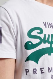 Superdry White Classic Heritage T-Shirt - Image 5 of 10