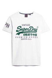 Superdry White Essential Logo Embriodery T-Shirt - Image 8 of 11