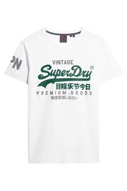 Superdry White Classic Heritage T-Shirt - Image 8 of 10