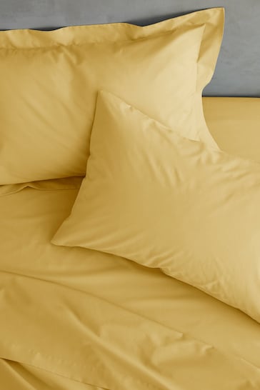 Catherine Lansfield Yellow Percale Extra Deep Fitted Sheet