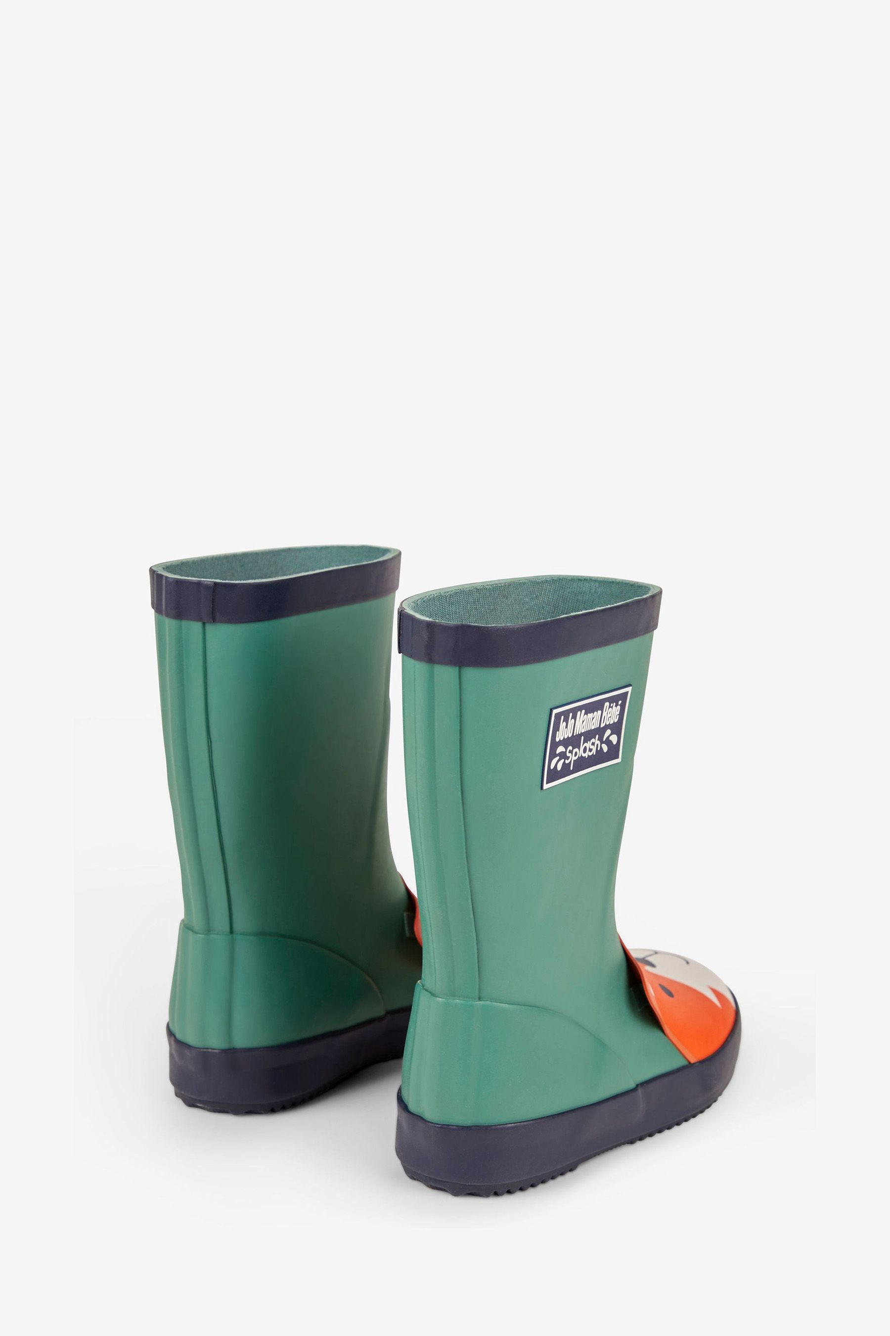 Buy JoJo Maman Bebe Khaki Kids Fox Wellies from Next Luxembourg