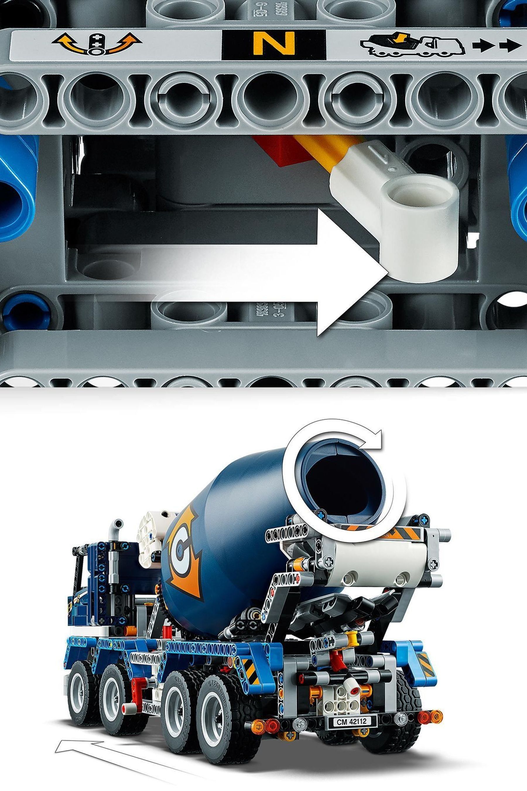 Buy LEGO Technic Concrete Mixer Truck Toy Construction Set 42112 from Next Luxembourg